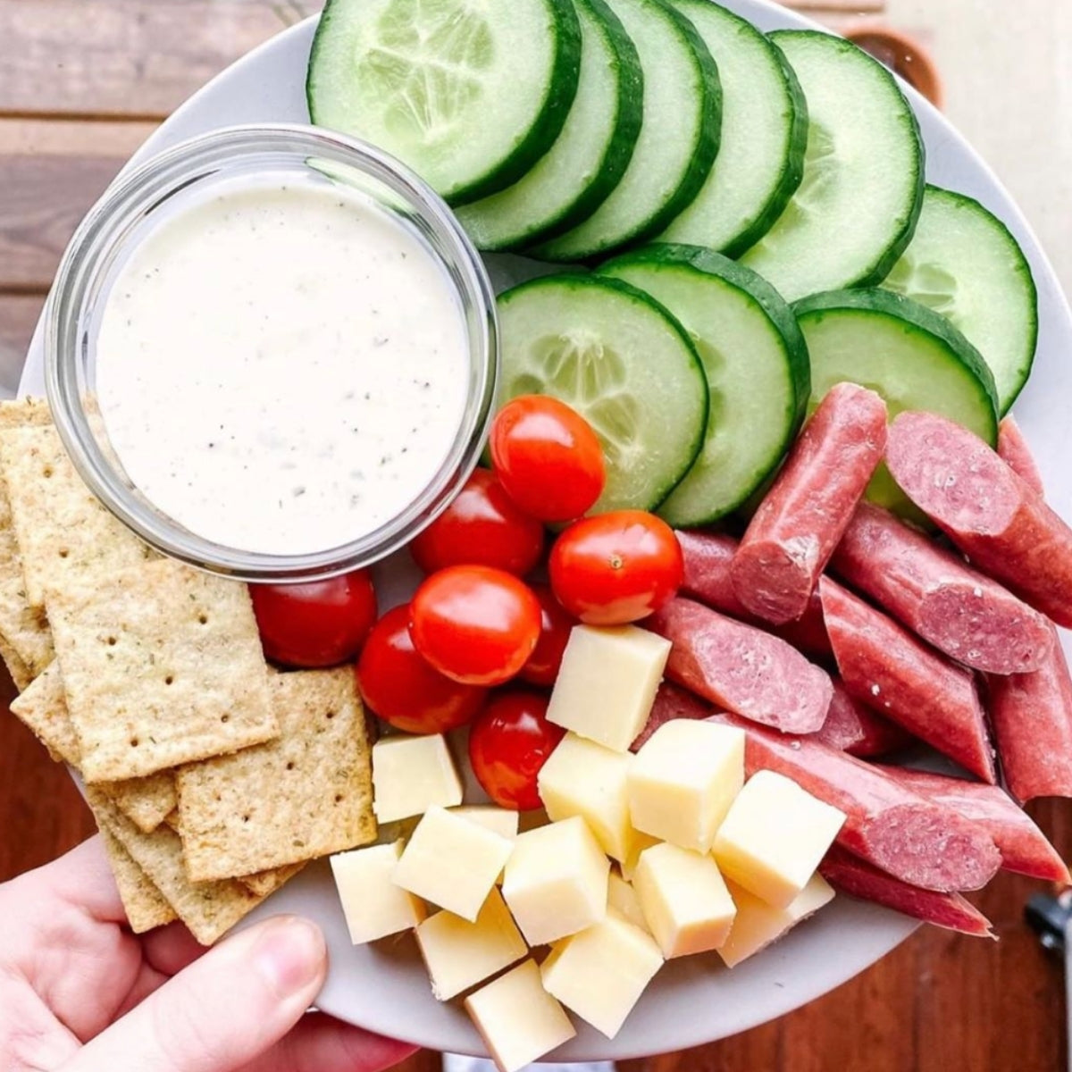 Healthy Late Night Snack Plate