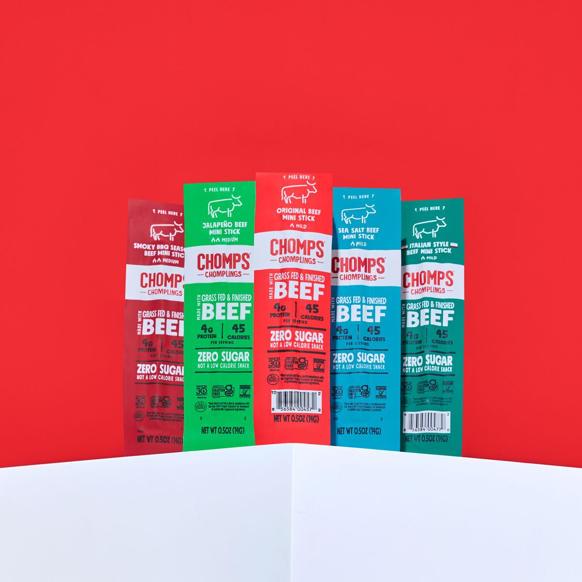 Kid-friendly gluten-free Chomplings mini meat sticks