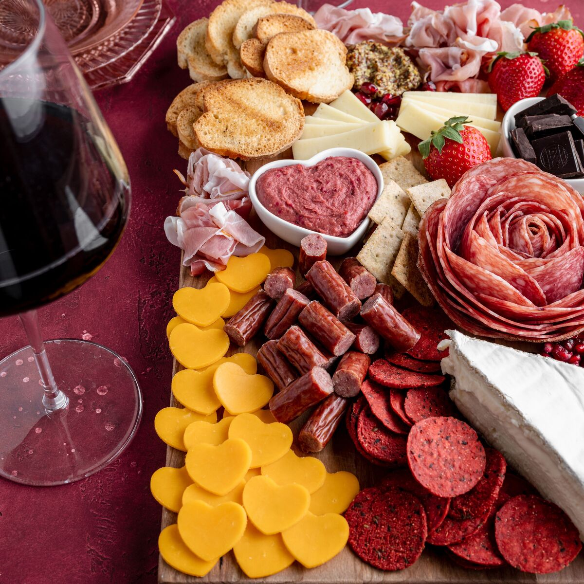 valentine's day charcuterie board