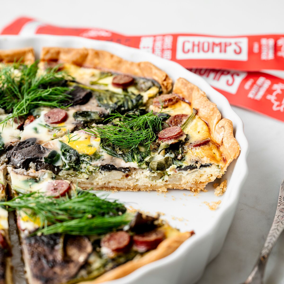 spinach mushroom quiche