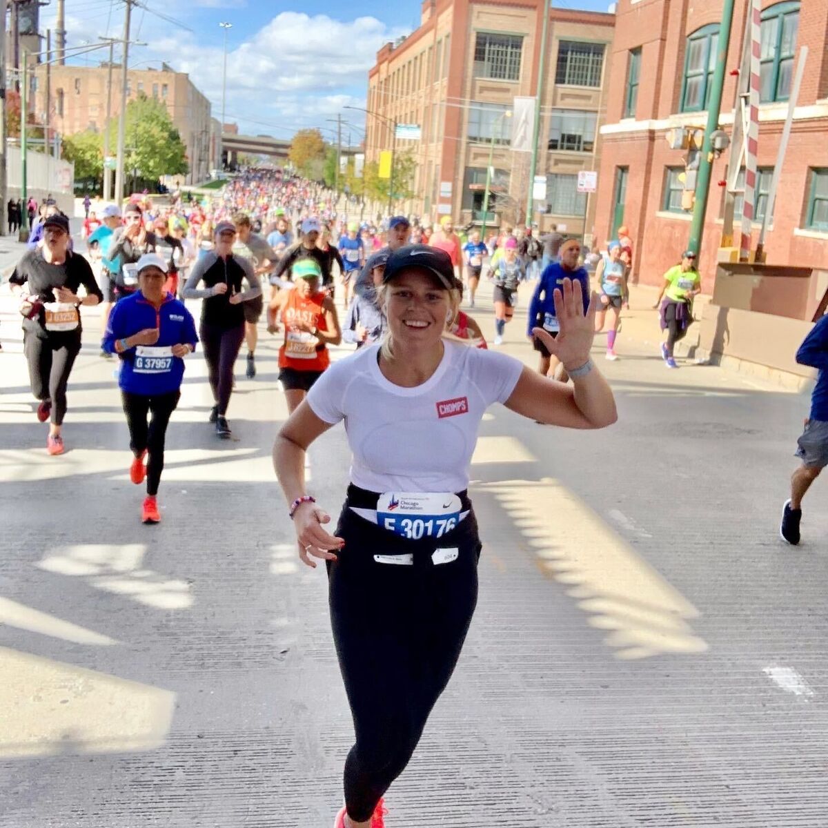 Chompian of the month running a marathon