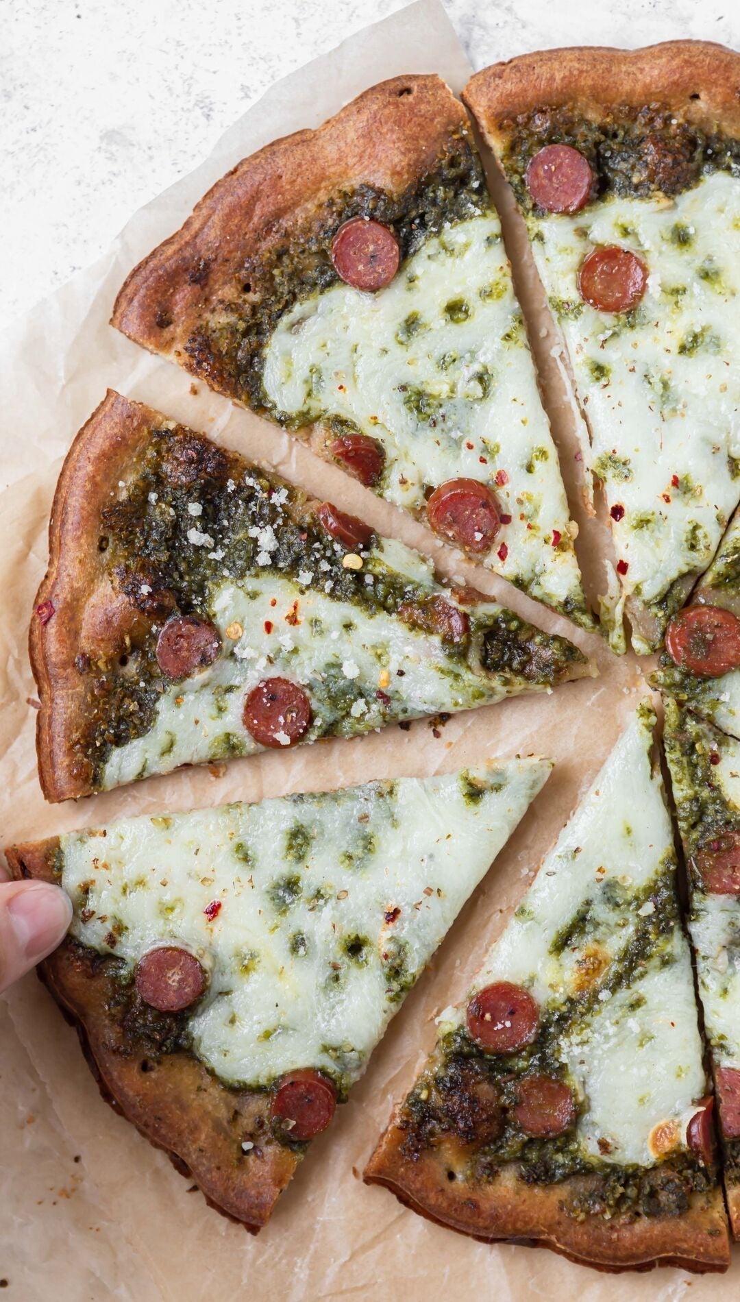 pesto pizza