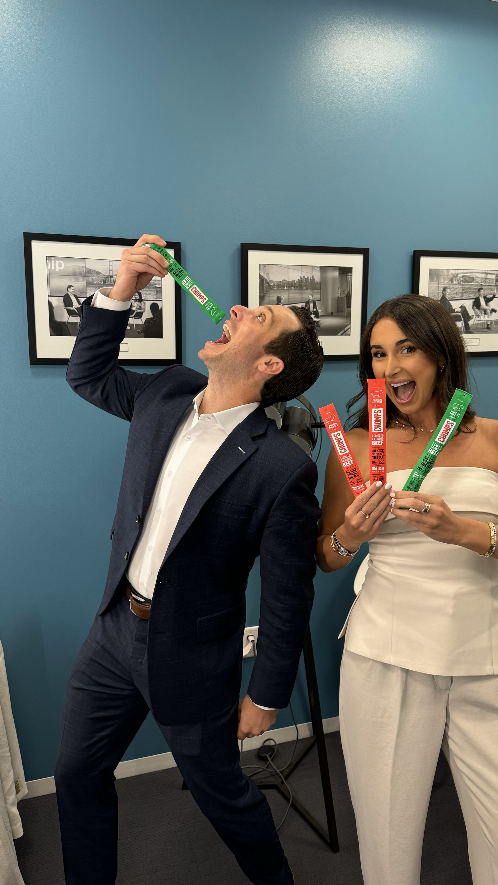 Natalie Marshall and Ross Pomerantz