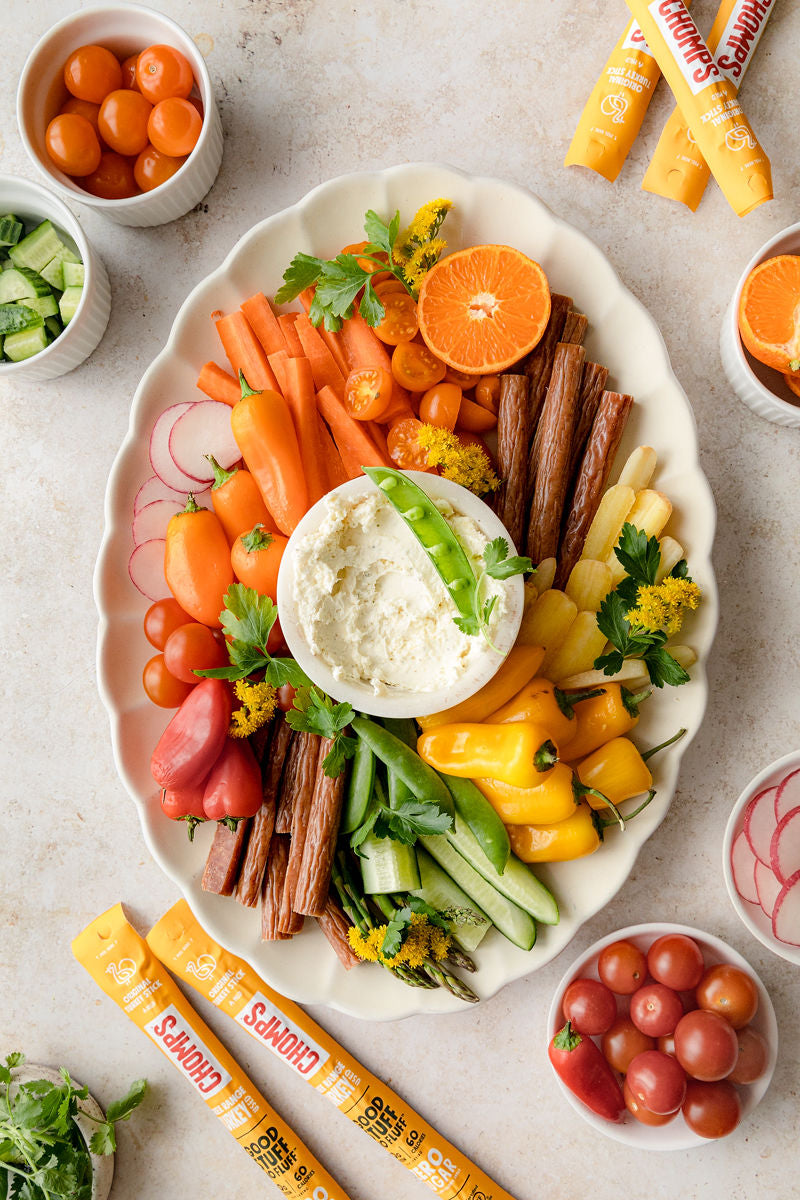 Rainbow Veggie Crudité Spread