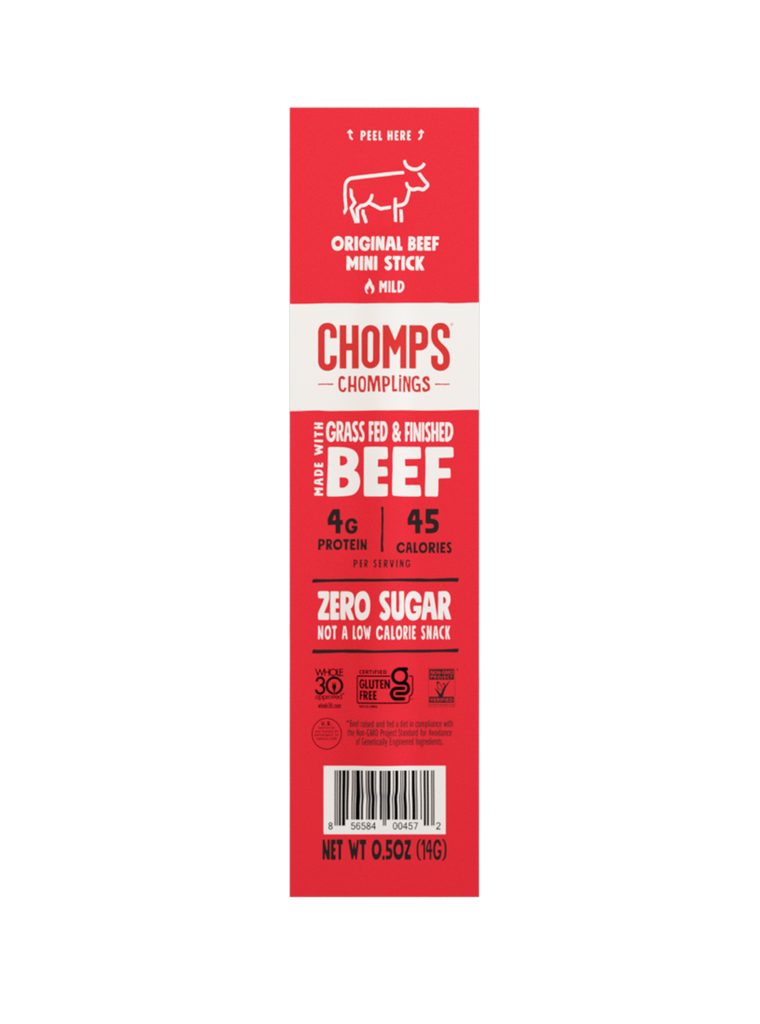 Gluten Free Mini Beef Sticks Chomplings Chomps