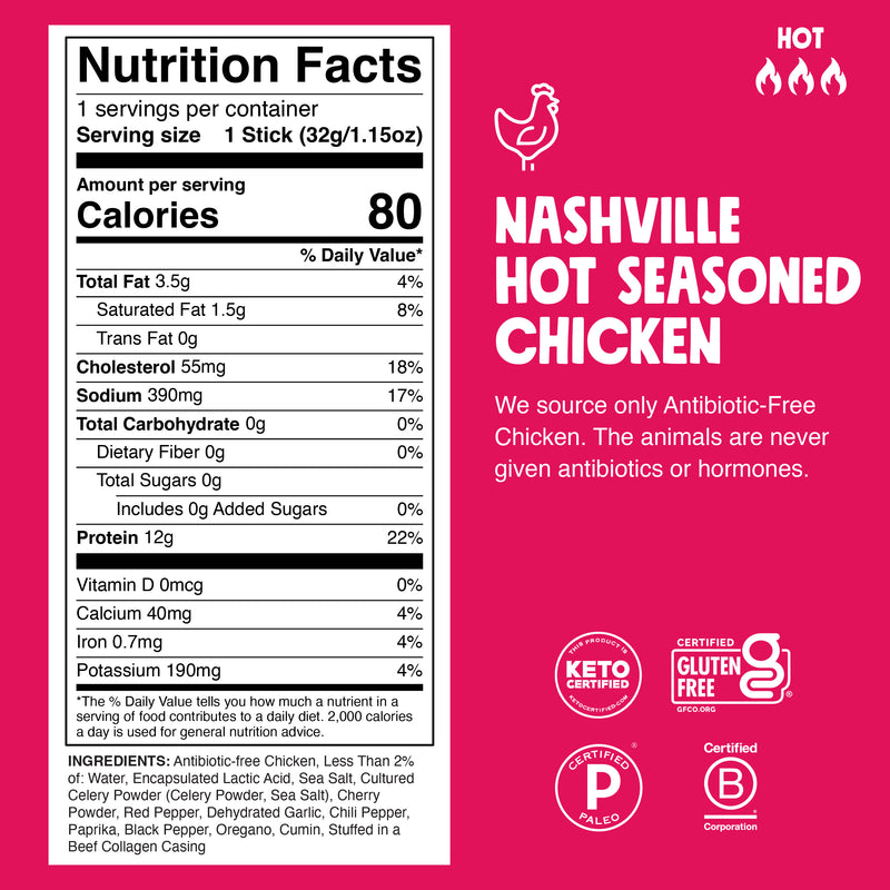 Nashville Hot Chicken Nutrition Facts