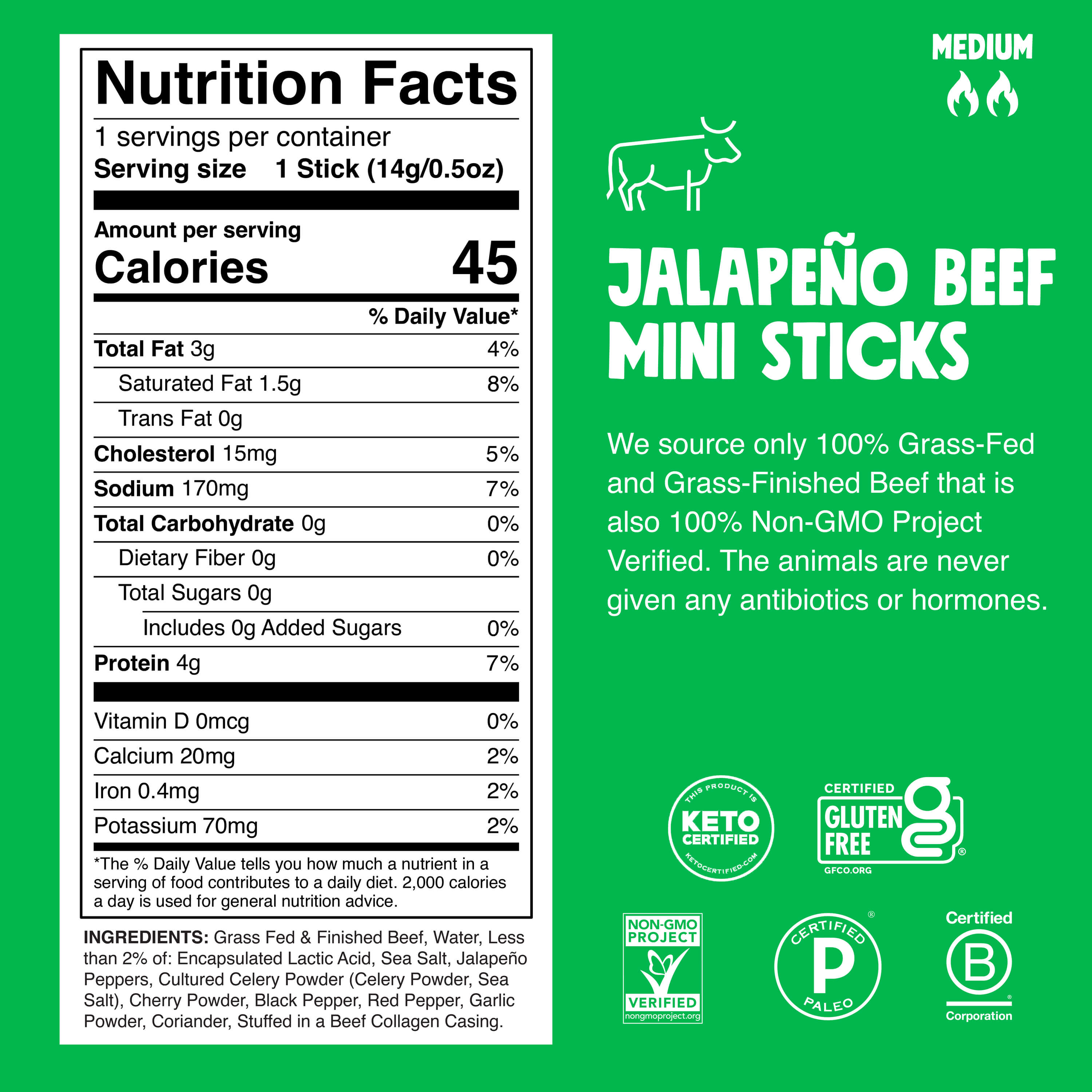Product Nutrition Information