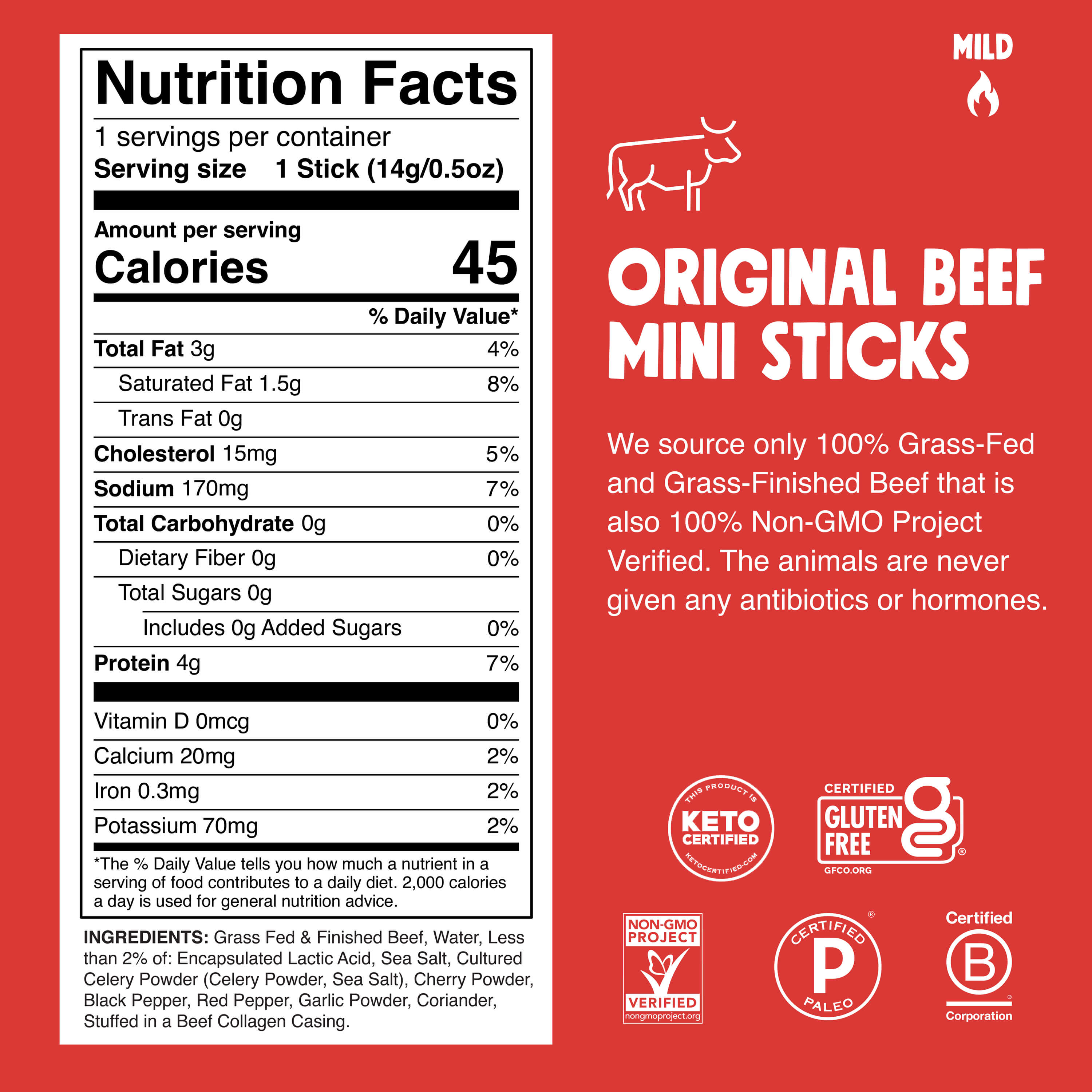 Product Nutrition Information