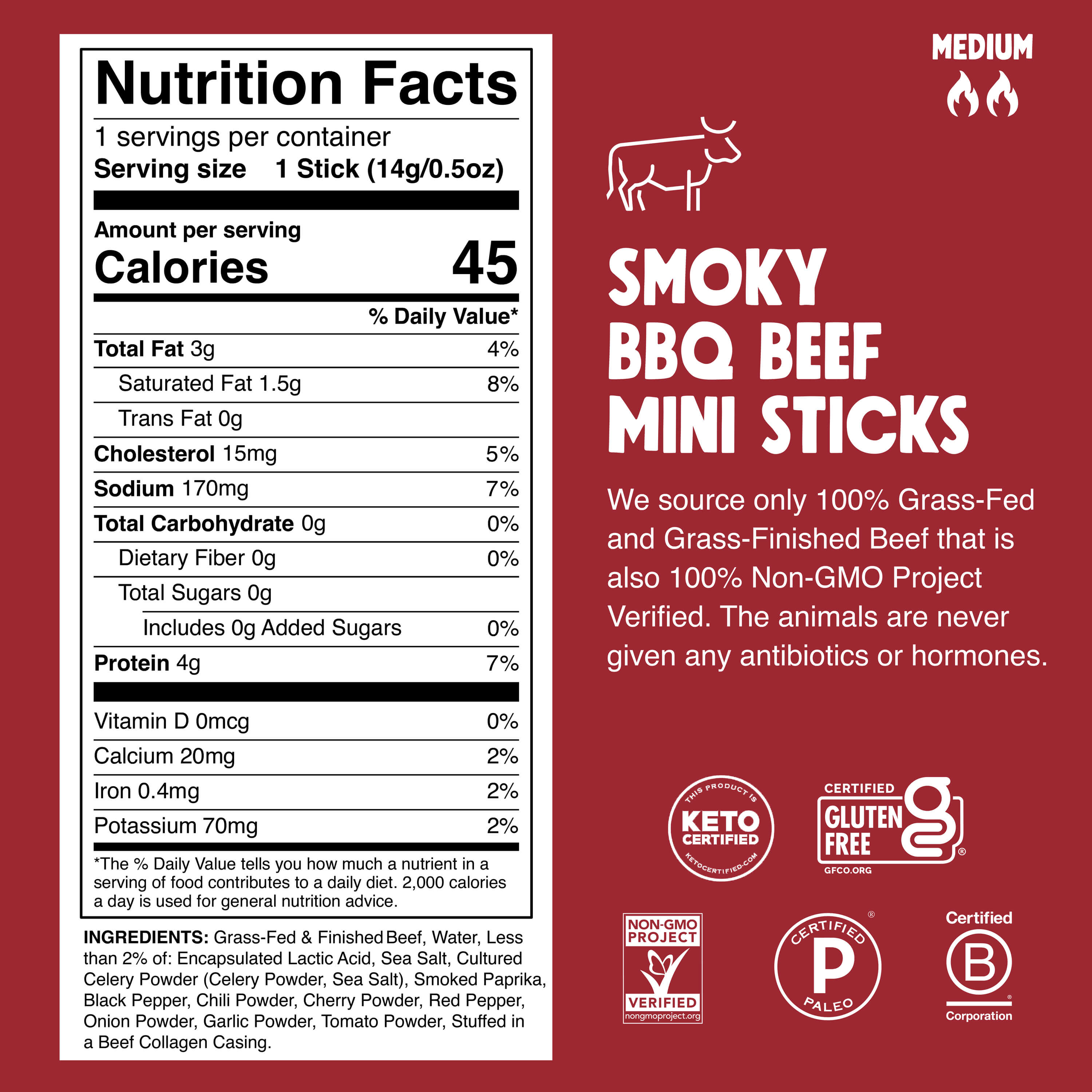 Product Nutrition Information