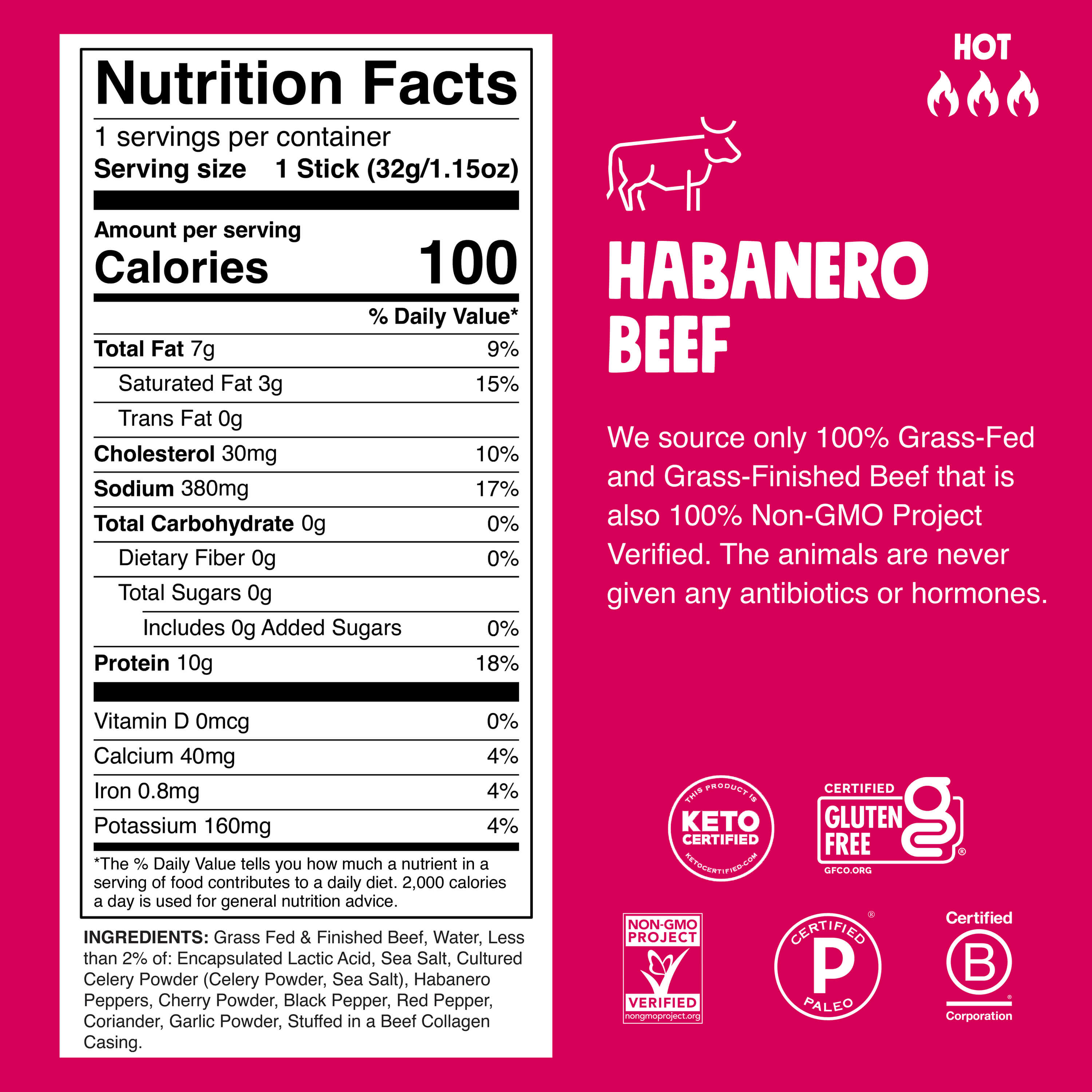 Product Nutrition Information