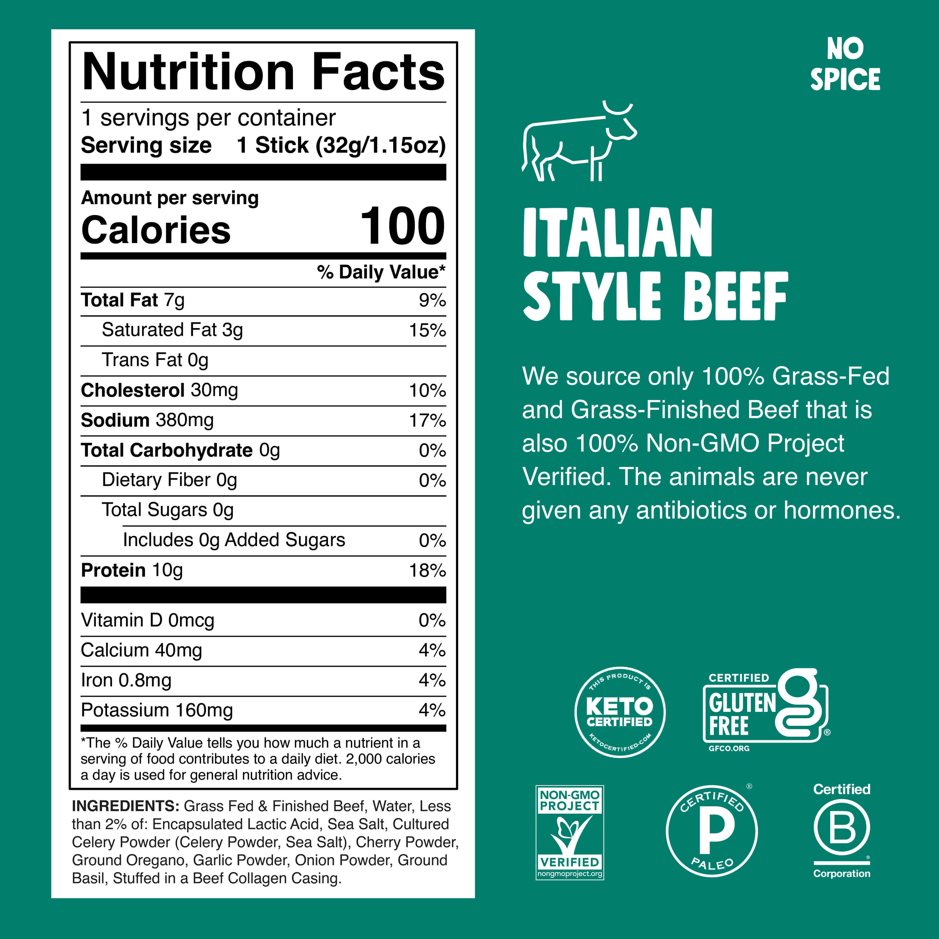 Product Nutrition Information
