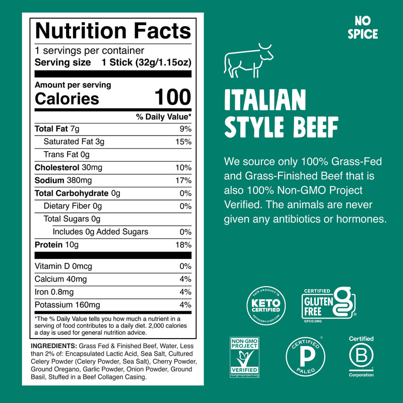 Italian Style Beef Nutrition Facts