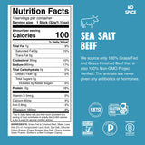 Sea Salt Beef Nutritional Label