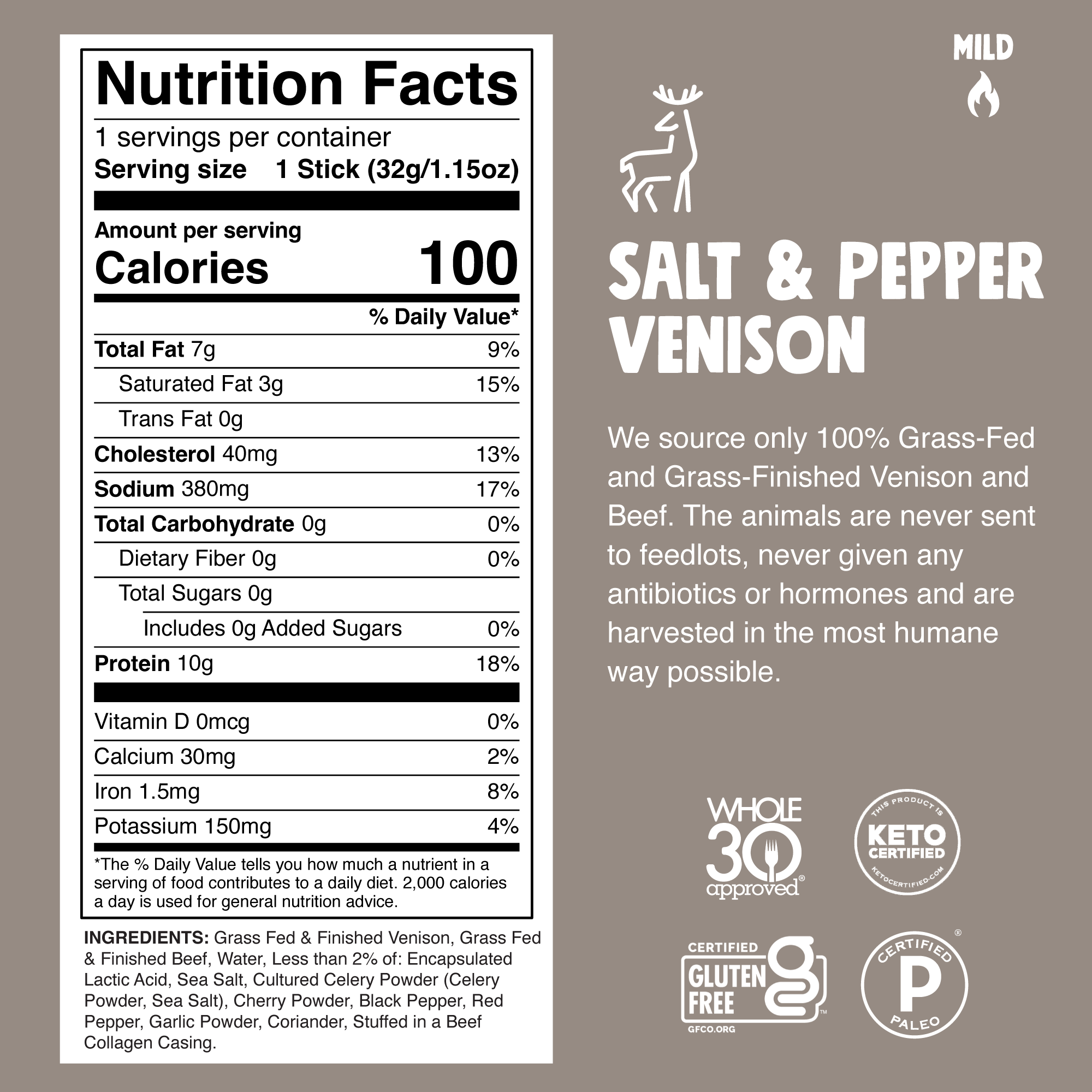Salt & Pepper Venison