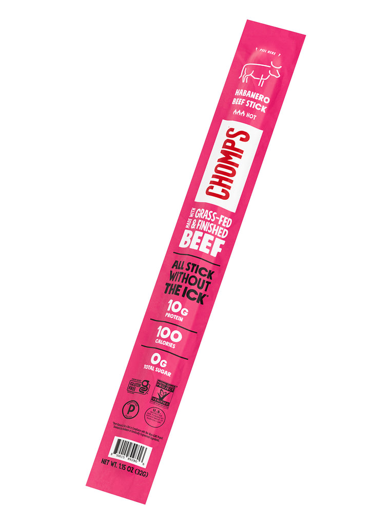 Spicy Habanero Beef Stick | High-Quality, Gluten-Free Snack | Chomps