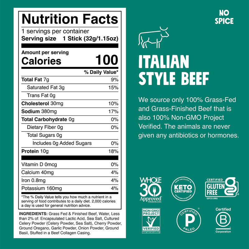 Italian Style Beef Nutrition Facts