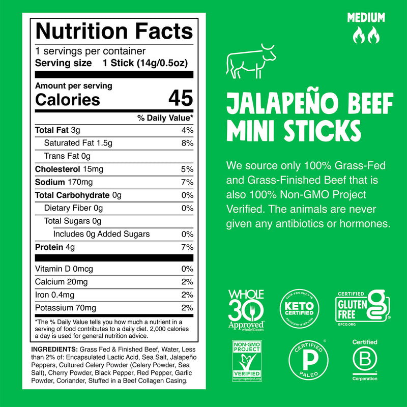 Jalapeño Beef Chomplings Nutrition Facts