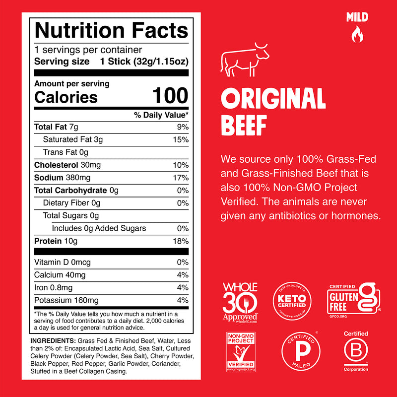 Original Beef Nutrition Facts