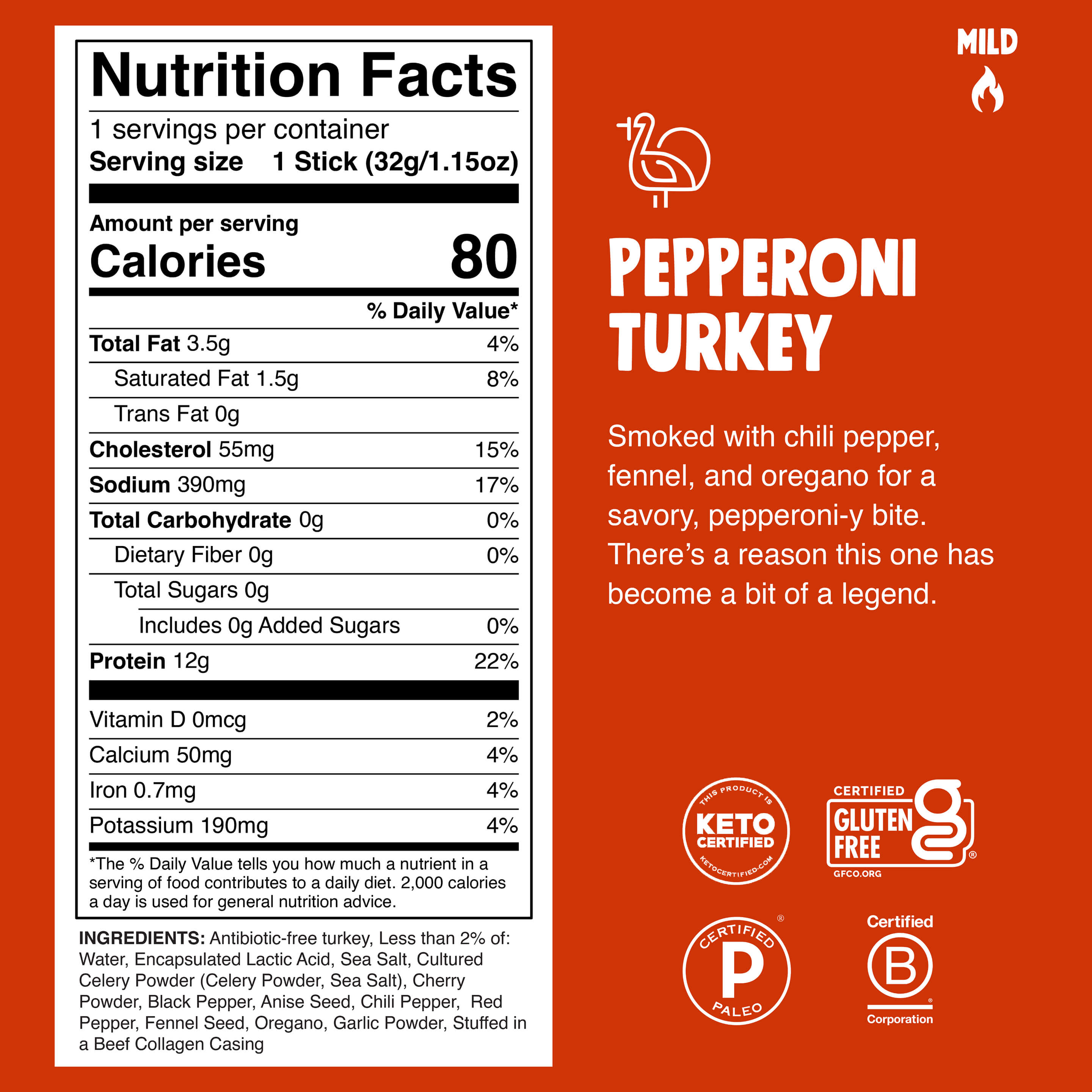 Pepperoni Seasoned Turkey