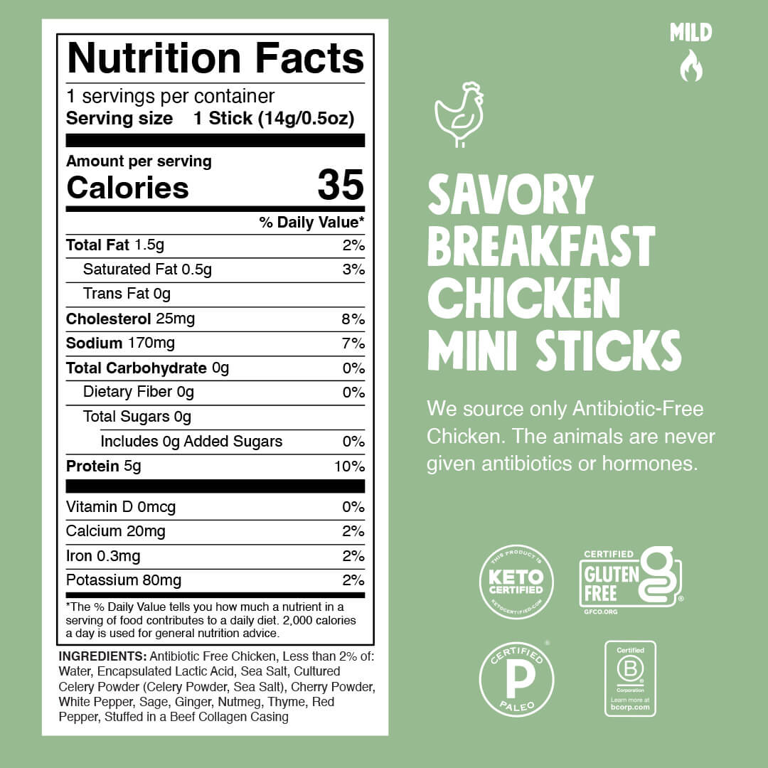 Product Nutrition Information