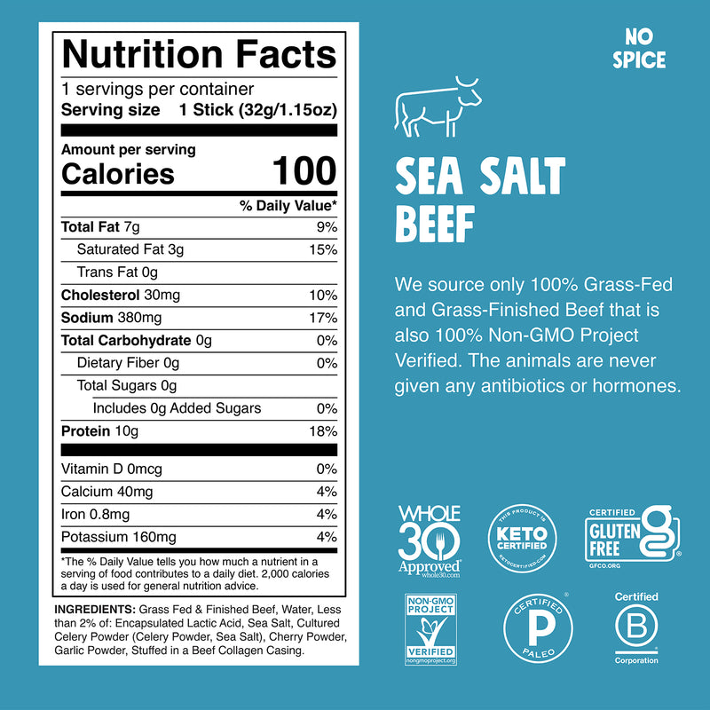 Sea Salt Beef Nutrition Facts