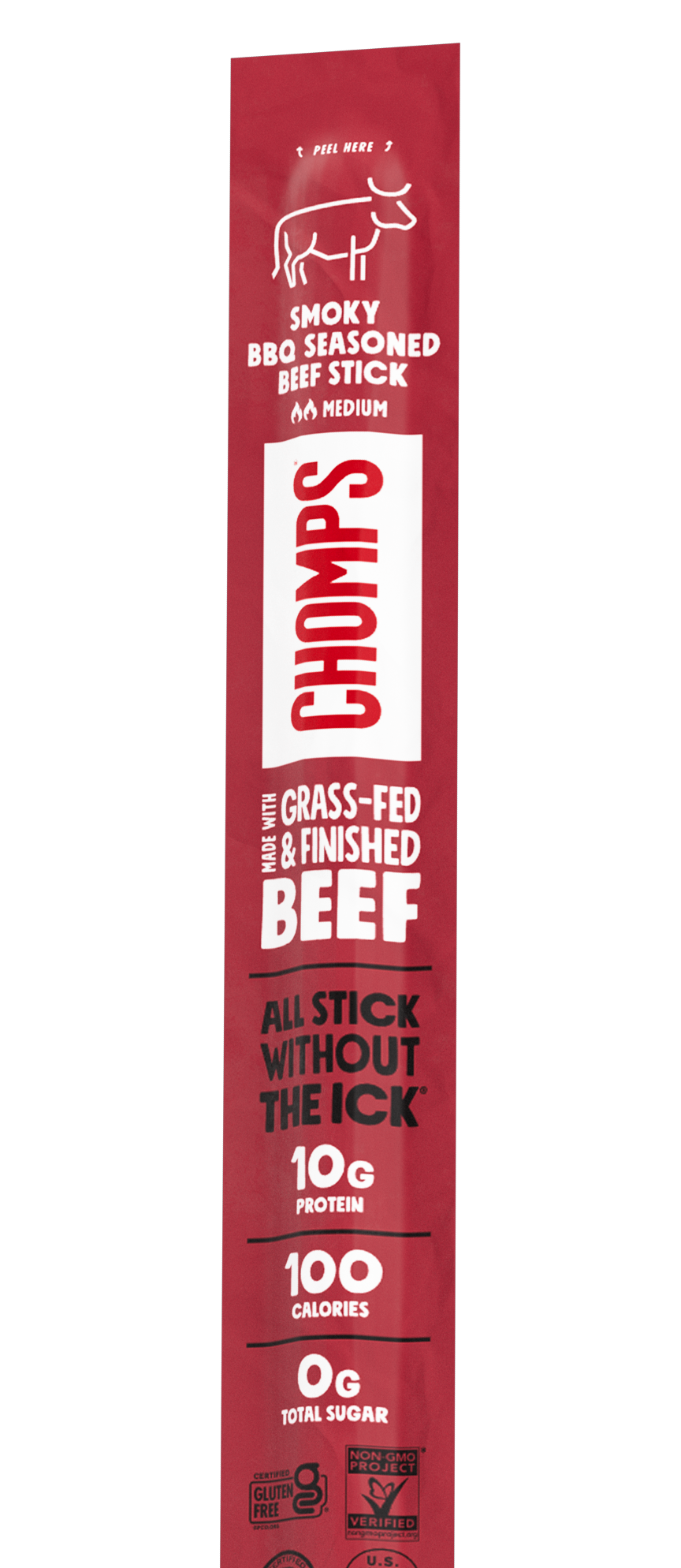 100% Grass-Fed Beef Jerky Sticks | Paleo, Whole30 | Chomps
