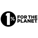 The logo for 1% For The Planet, featuring a black circle with a white '1%' on the left and black text reading 'FOR THE PLANET' on the right, set against a plain white background.